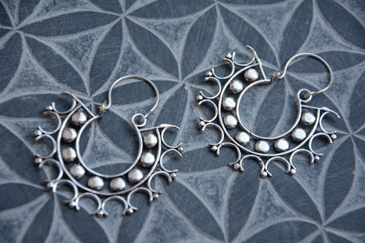 Indische Tribal Hängeohrringe "KALI"