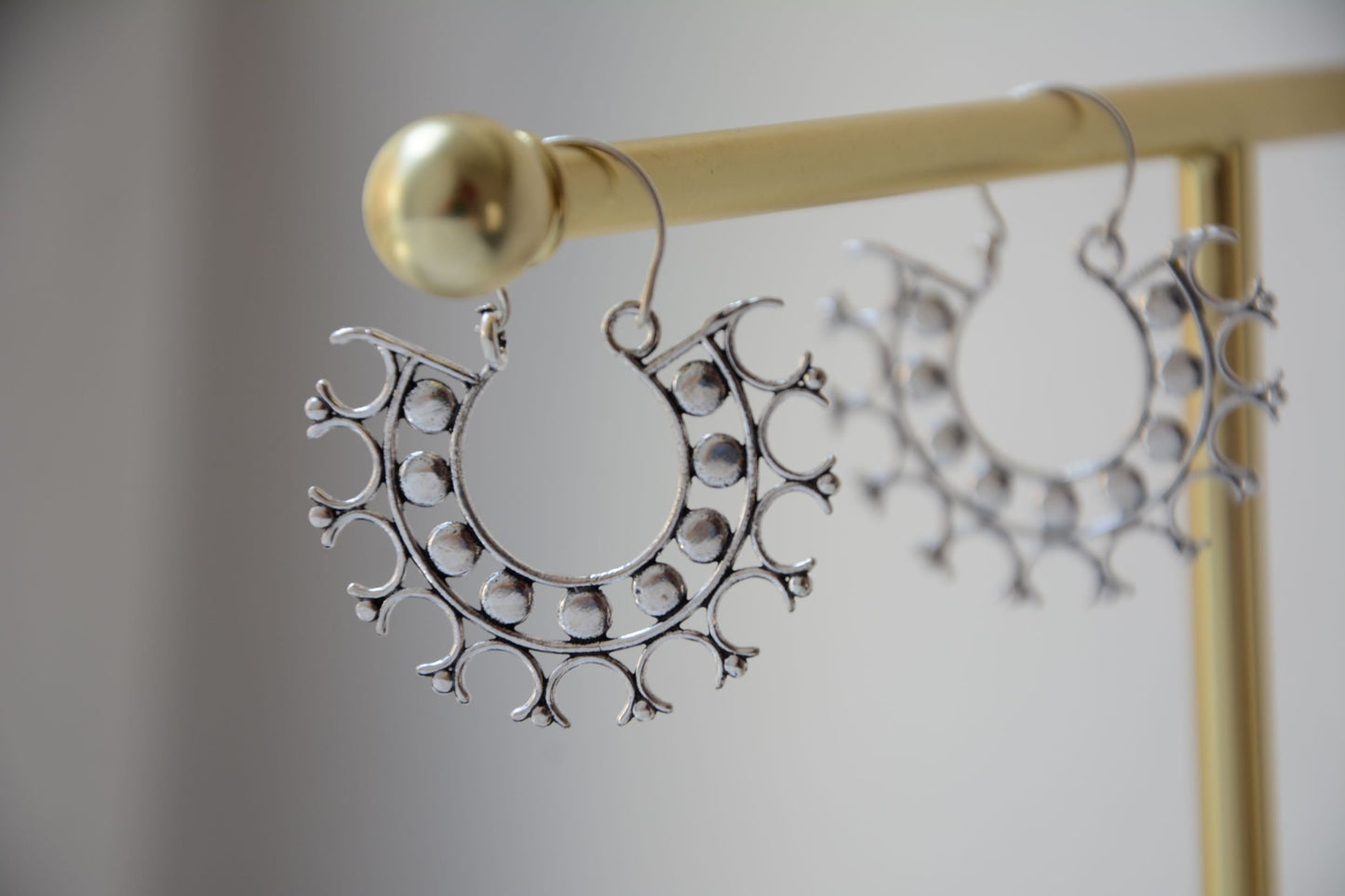 Indische Tribal Hängeohrringe "KALI"